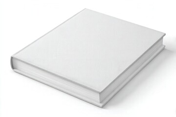 Fototapeta premium Blank white book mockup. Perfect for showcasing your design.