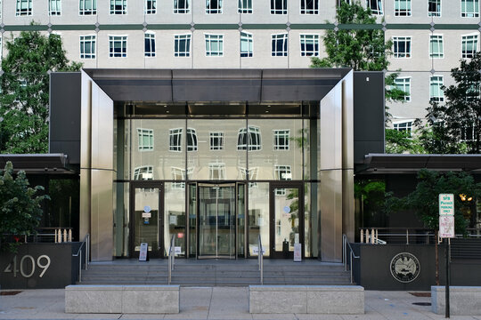 Exterior of the Small Business Administration headquarters building in Washington, DC