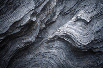 Textured Abstract Rock Formation: A close-up shot captures the intricate details of a weathered rock, showcasing its complex texture and mesmerizing patterns.