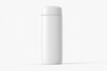 Sleek white thermos bottle, perfect for staying hydrated on the go.