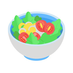 Fototapeta premium Salad Bowl: A Healthful Dietary Choice
