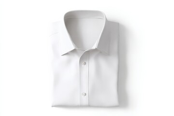Crisp white shirt, neatly folded. Simple elegance.