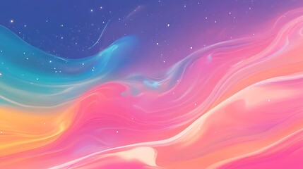 Abstract artwork featuring soft, flowing colors.