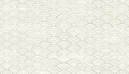 Elegant seamless Japanese wave pattern with soft geometric lines and subtle texture, perfect for wallpaper, packaging, branding, textiles, and modern minimalist design projects.