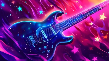 Obraz premium Electric guitar abstract background art