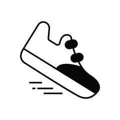Running Shoes vector icons stock illustration