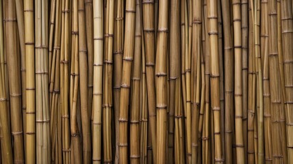 Naklejka premium Natures intricate bamboo textures create a captivating earthy display