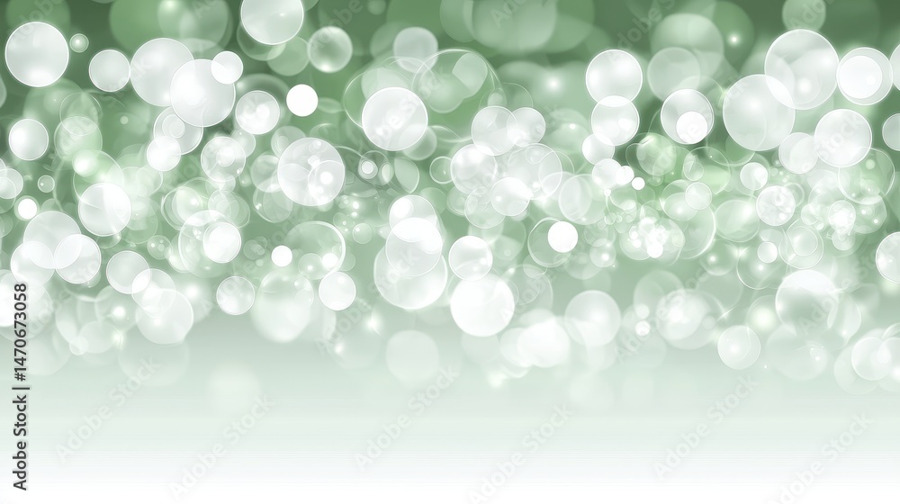 Aufkleber soft green background with blurry bokeh effect and light to create a calm atmosphere