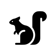 Squirrel glyph icon
