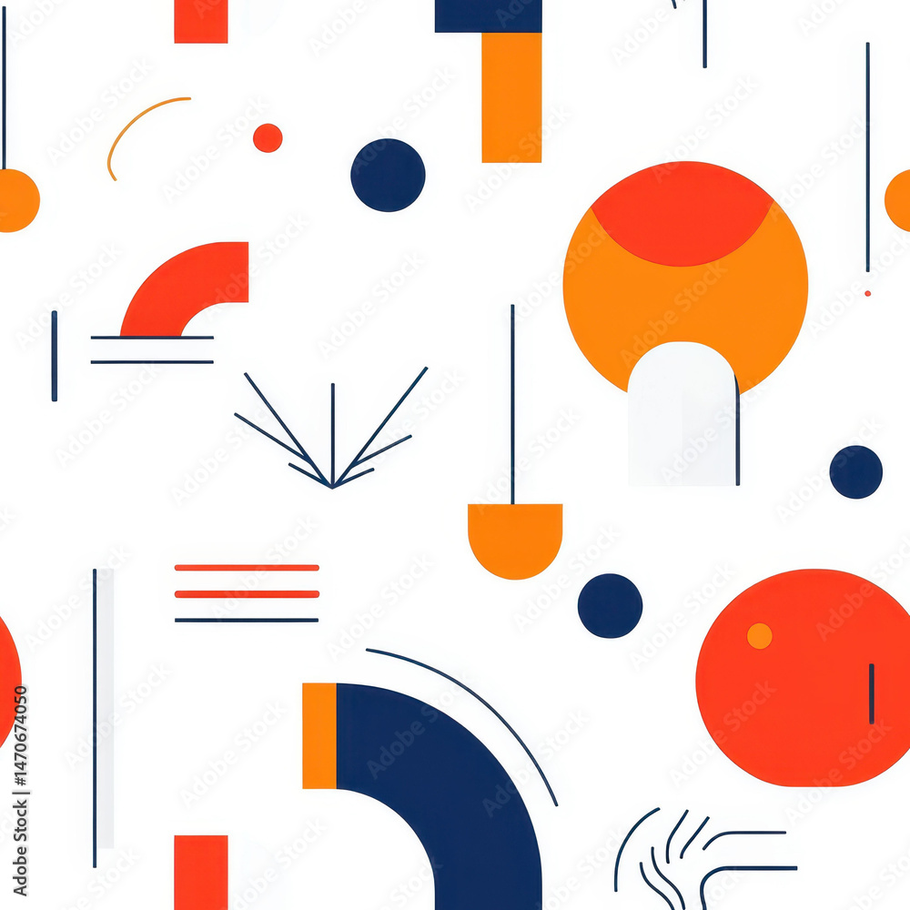 Wall mural discover a minimalist abstract geometric pattern featuring clean lines and simple shapes for a fresh