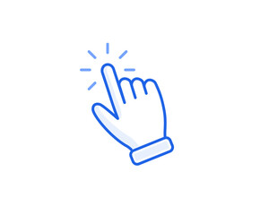 Obraz premium Touch gesture Icon hand with click symbol for intuitive UI and UX design and CTA