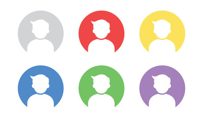 Vector User Profile Icon Set