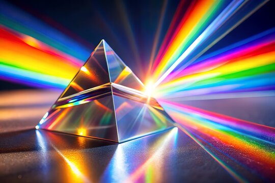 prism diffraction with soft motion and blur effect