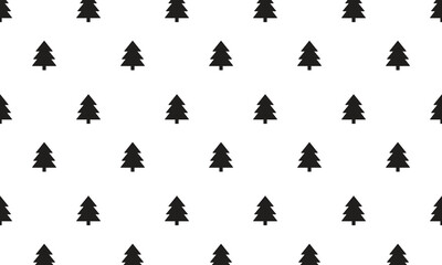 Fototapeta premium Vector Black Tree Pattern Background