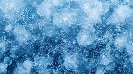 Obraz premium Abstract Blue Ice Texture Close Up