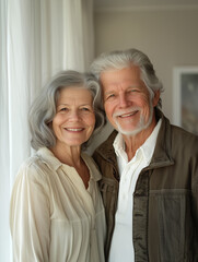 portrait of elderly couple