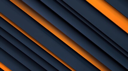 Obraz premium Abstract Diagonal Lines Dark Blue and Orange Gradient Background
