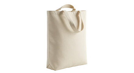 Simple cloth shopping bag standing upright