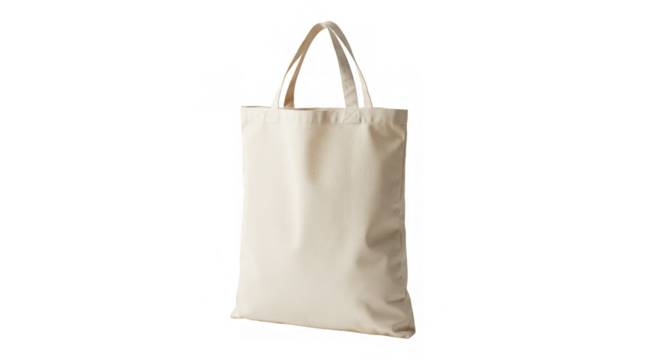 Simple canvas tote bag on black