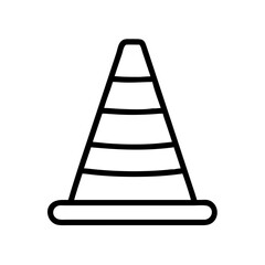 Construction Barrier Marking Off a Work Zone for Safety and Security