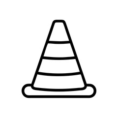 Construction Barrier Marking Off a Work Zone for Safety and Security