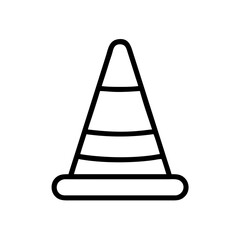 Construction Barrier Marking Off a Work Zone for Safety and Security