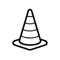 Construction Barrier Marking Off a Work Zone for Safety and Security