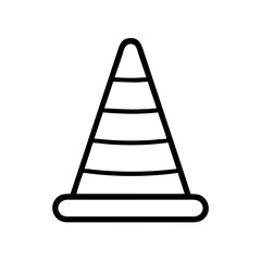 Construction Barrier Marking Off a Work Zone for Safety and Security