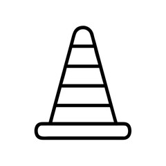 Construction Barrier Marking Off a Work Zone for Safety and Security