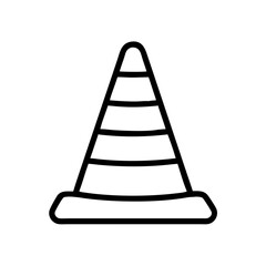 Construction Barrier Marking Off a Work Zone for Safety and Security