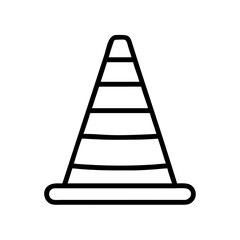 Construction Barrier Marking Off a Work Zone for Safety and Security