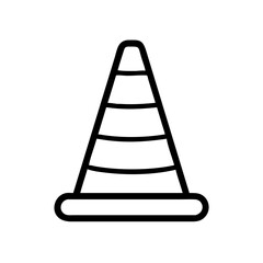 Construction Barrier Marking Off a Work Zone for Safety and Security