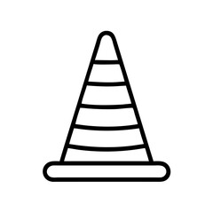 Construction Barrier Marking Off a Work Zone for Safety and Security