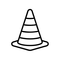 Construction Barrier Marking Off a Work Zone for Safety and Security