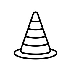 Construction Barrier Marking Off a Work Zone for Safety and Security