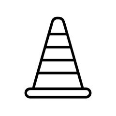 Construction Barrier Marking Off a Work Zone for Safety and Security