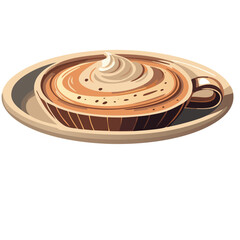 Fototapeta premium wooden bowl on a black background