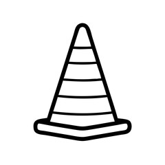 Construction Barrier Marking Off a Work Zone for Safety and Security