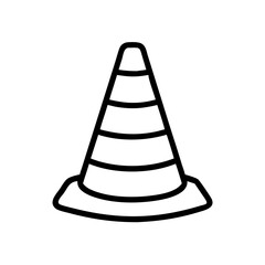 Construction Barrier Marking Off a Work Zone for Safety and Security