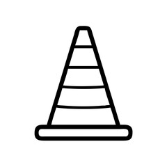 Construction Barrier Marking Off a Work Zone for Safety and Security