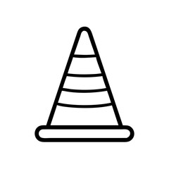 Construction Barrier Marking Off a Work Zone for Safety and Security