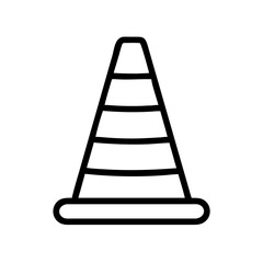 Construction Barrier Marking Off a Work Zone for Safety and Security