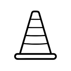 Construction Barrier Marking Off a Work Zone for Safety and Security