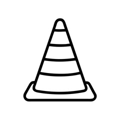 Construction Barrier Marking Off a Work Zone for Safety and Security