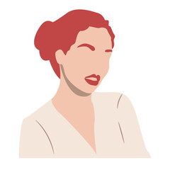 Beautiful Woman Silhouette Illustration