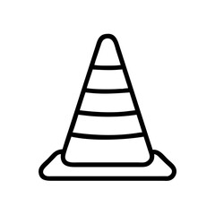 Construction Barrier Marking Off a Work Zone for Safety and Security