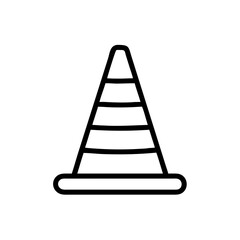 Construction Barrier Marking Off a Work Zone for Safety and Security