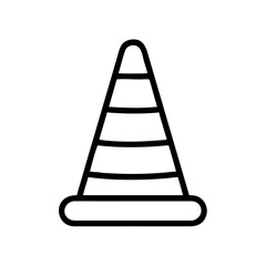 Construction Barrier Marking Off a Work Zone for Safety and Security