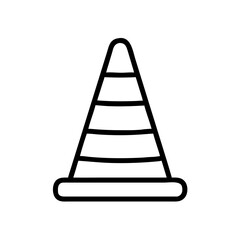 Construction Barrier Marking Off a Work Zone for Safety and Security