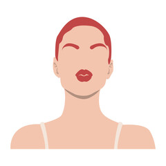 Beautiful Woman Silhouette Illustration